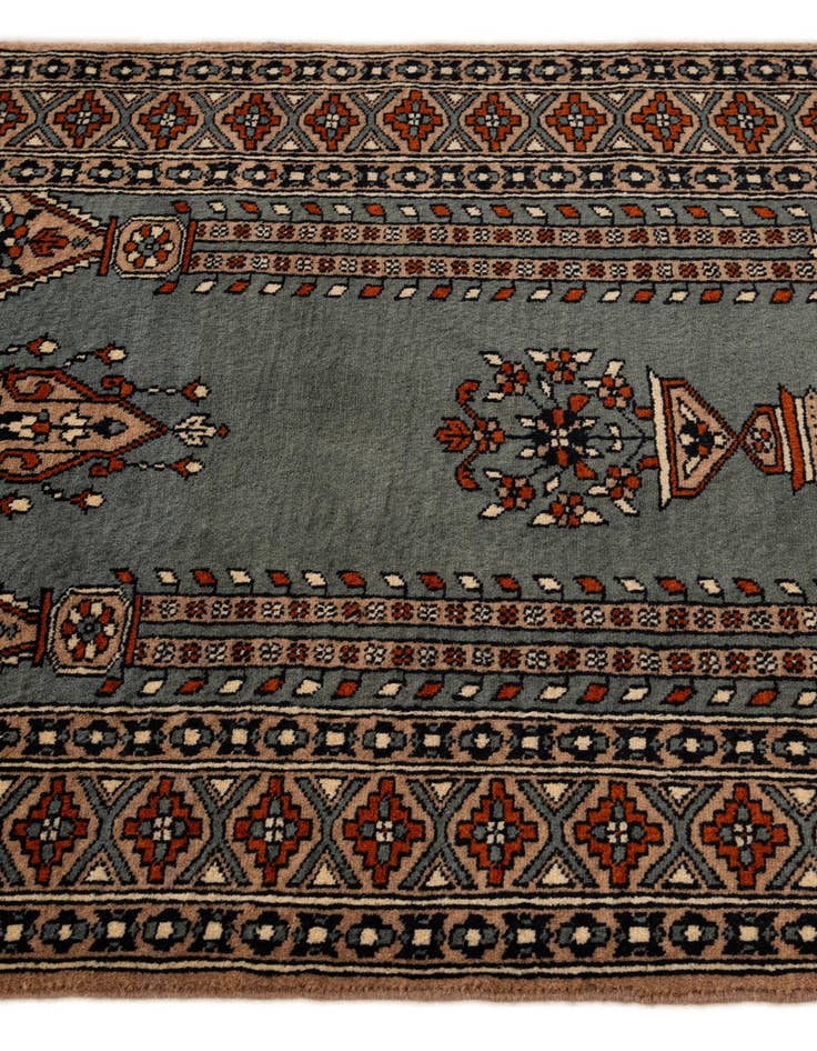 Detail image of  2' 9 x 4' 5  Hand Knotted Bokhara Oriental Wool Rug