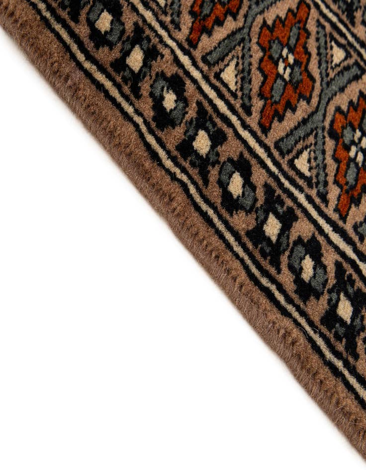 Detail image of  2' 9 x 4' 5  Hand Knotted Bokhara Oriental Wool Rug