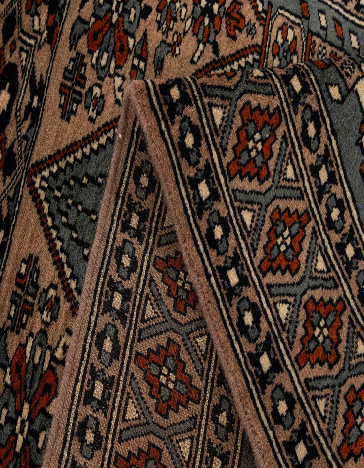 Detail image of  2' 9 x 4' 5  Hand Knotted Bokhara Oriental Wool Rug
