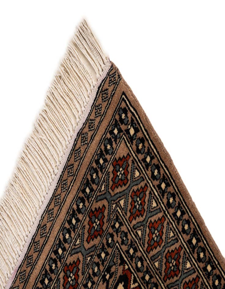 Detail image of  2' 9 x 4' 5  Hand Knotted Bokhara Oriental Wool Rug