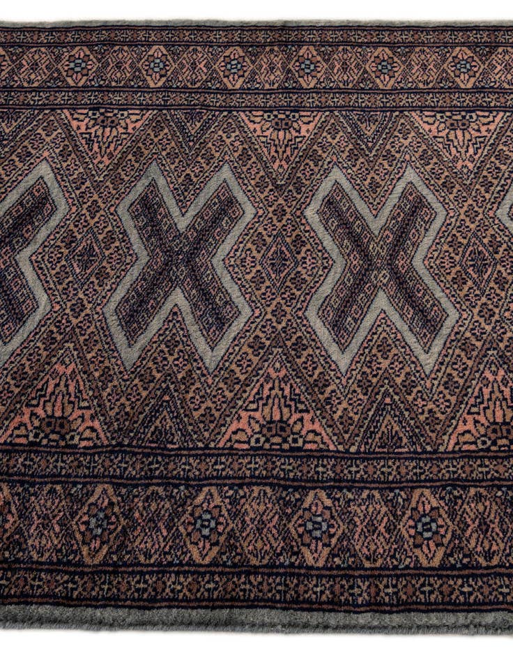 Detail image of  2' 7 x 3' 10  Hand Knotted Bokhara Oriental Wool Rug