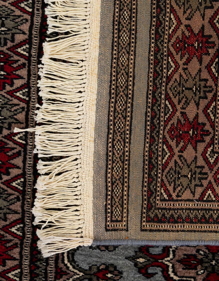 Detail image of  2' 7 x 4' 1  Hand Knotted Bokhara Oriental Wool Rug