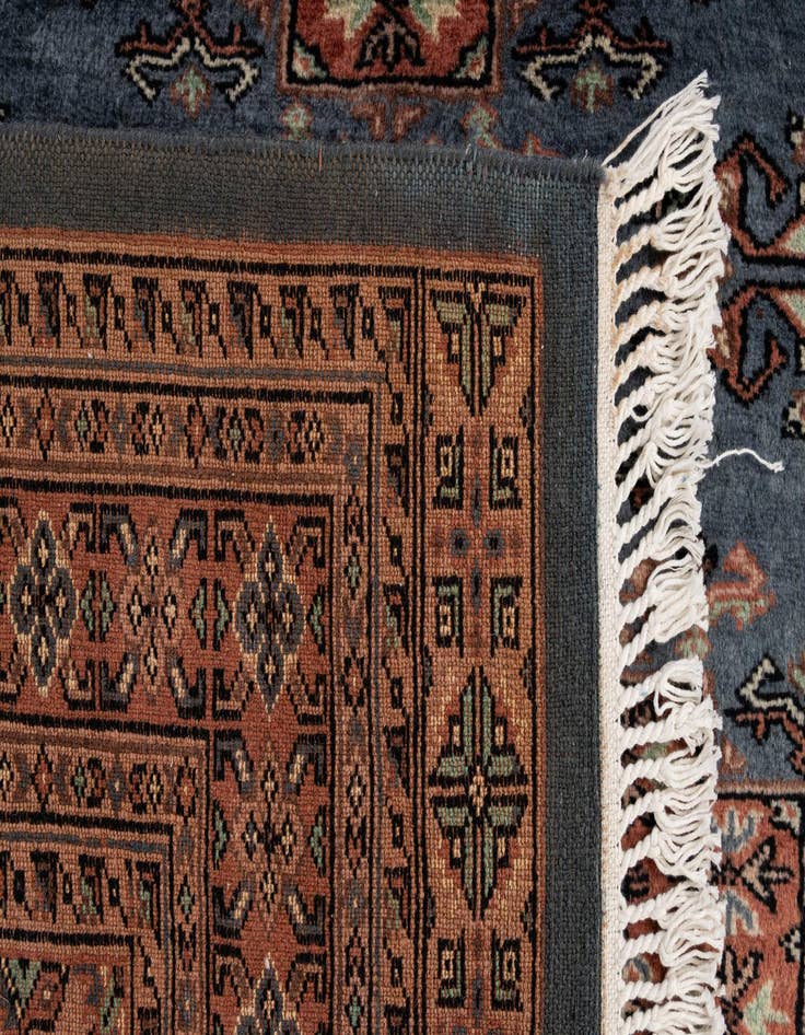 Detail image of  4' 4 x 6' 1  Hand Knotted Bokhara Wool Rug