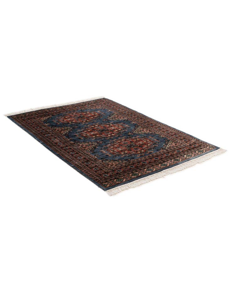 Detail image of  4' 4 x 6' 1  Hand Knotted Bokhara Wool Rug