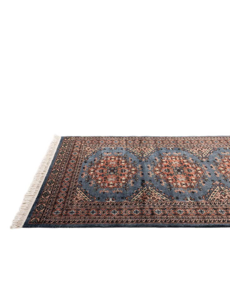 Detail image of  4' 4 x 6' 1  Hand Knotted Bokhara Wool Rug