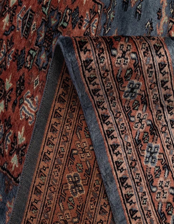 Detail image of  4' 4 x 6' 1  Hand Knotted Bokhara Wool Rug