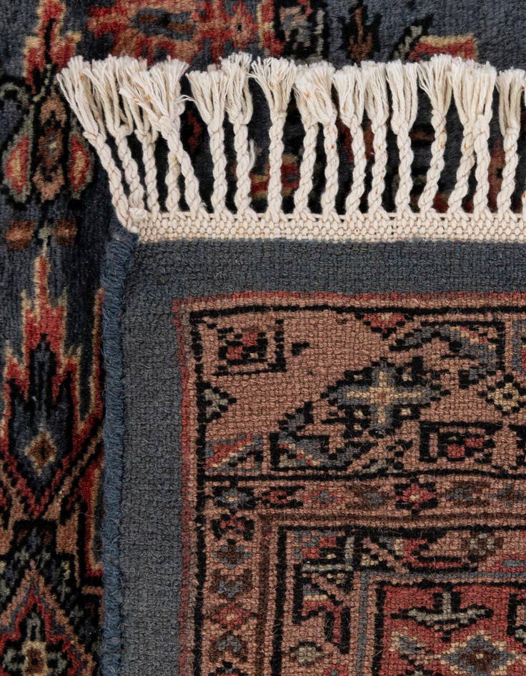 Detail image of  4' 3 x 5' 7  Hand Knotted Bokhara Oriental Wool Rug
