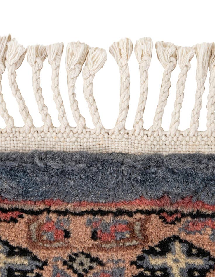 Detail image of  4' 3 x 5' 7  Hand Knotted Bokhara Oriental Wool Rug