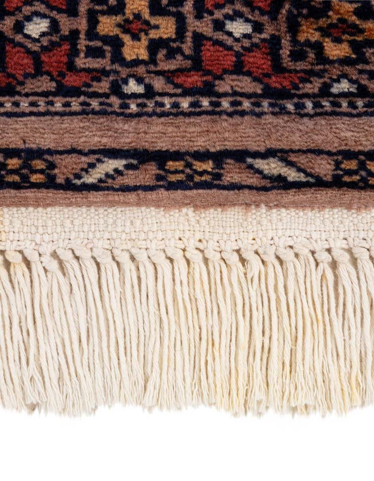 Detail image of  4' 2 x 6' 2  Hand Knotted Bokhara Oriental Wool Rug