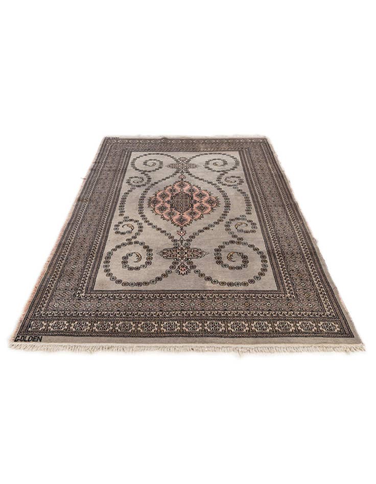 Detail image of  4' x 6' 4  Hand Knotted Bokhara Wool Rug