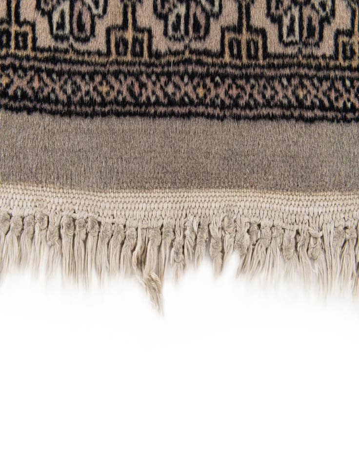 Detail image of  4' x 6' 4  Hand Knotted Bokhara Wool Rug