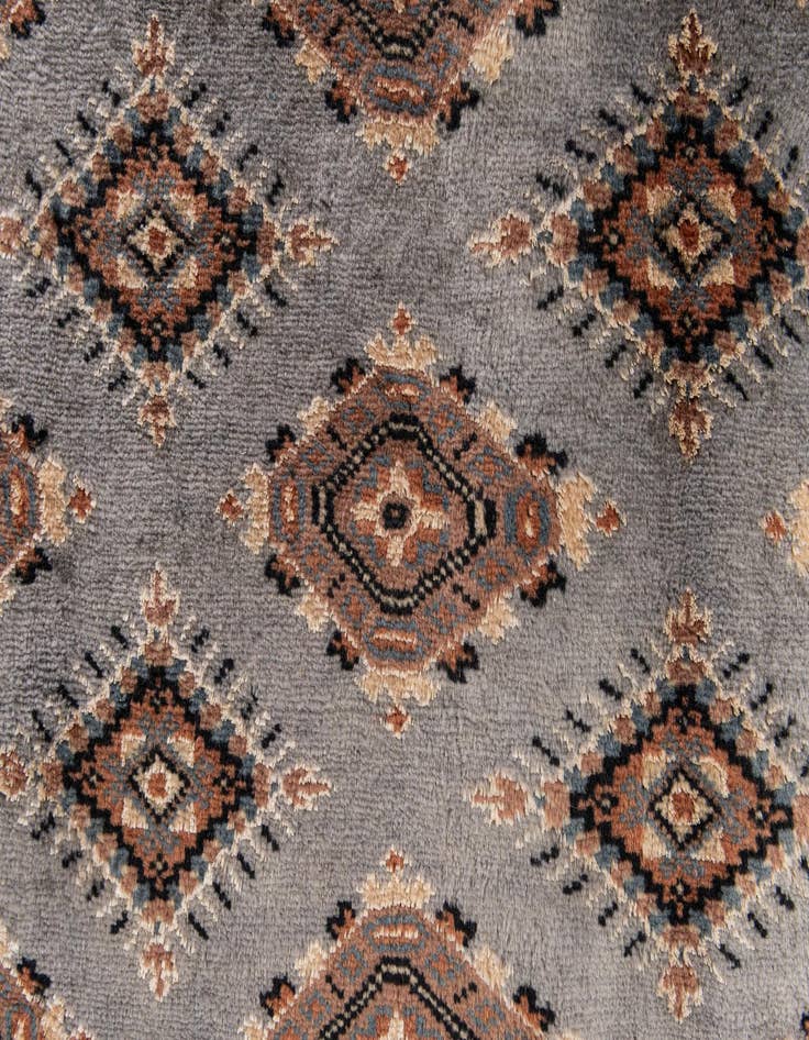 Detail image of  4' 6 x 6' 11  Hand Knotted Bokhara Oriental Wool Rug