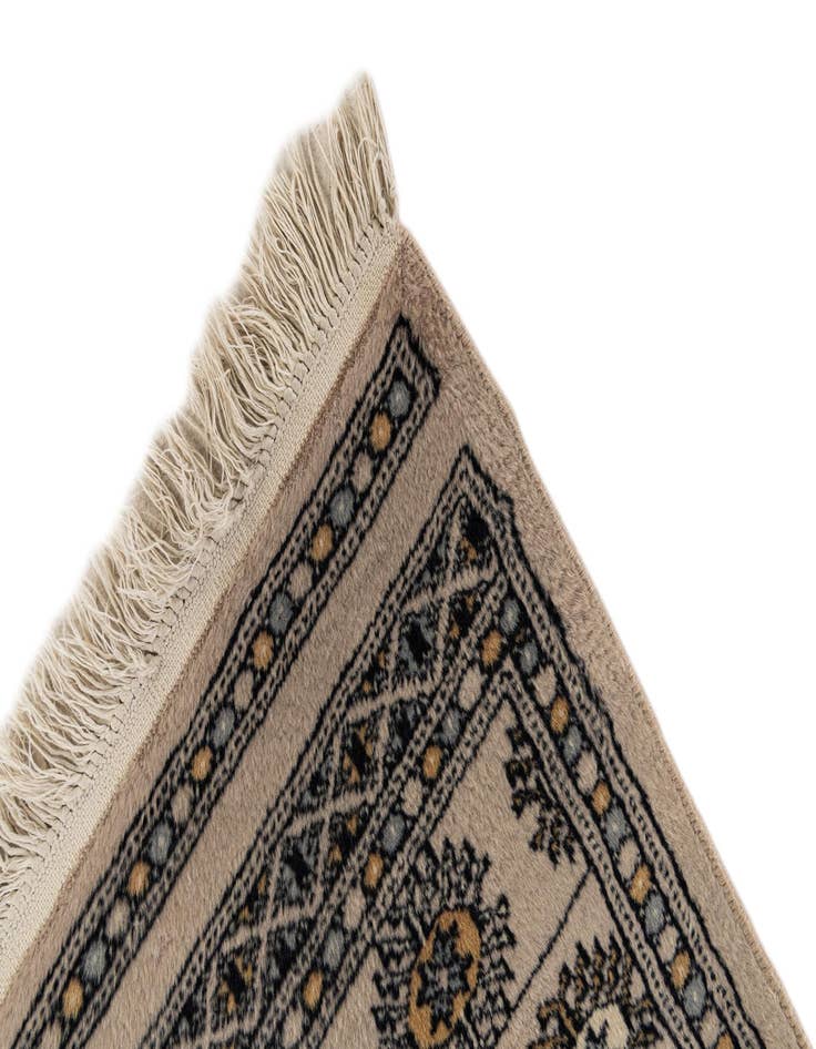 Detail image of  2' 8 x 4' 3  Hand Knotted Bokhara Oriental Wool Rug