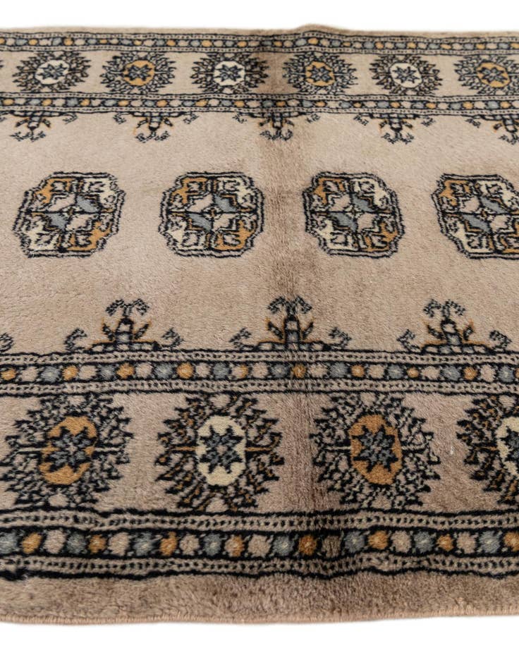 Detail image of  2' 8 x 4' 3  Hand Knotted Bokhara Oriental Wool Rug