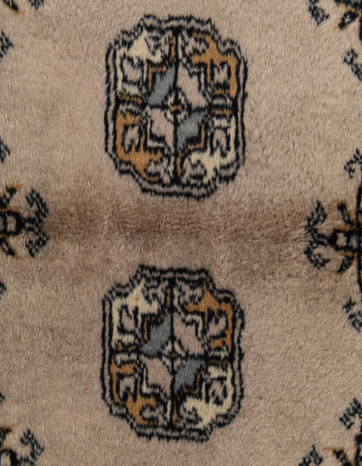 Detail image of  2' 8 x 4' 3  Hand Knotted Bokhara Oriental Wool Rug