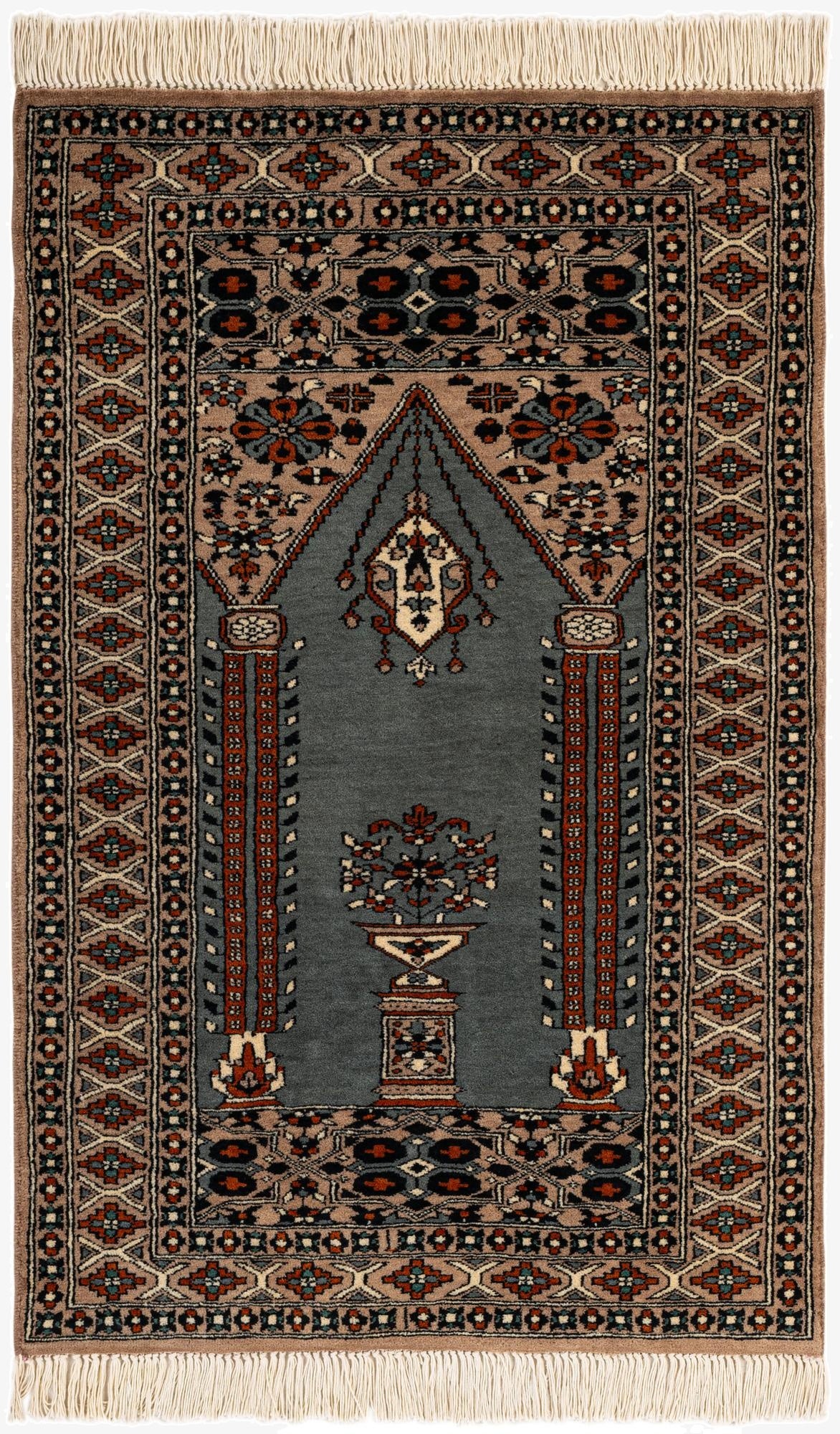  2' 8 x 4'  Hand Knotted Bokhara Oriental Wool Rug