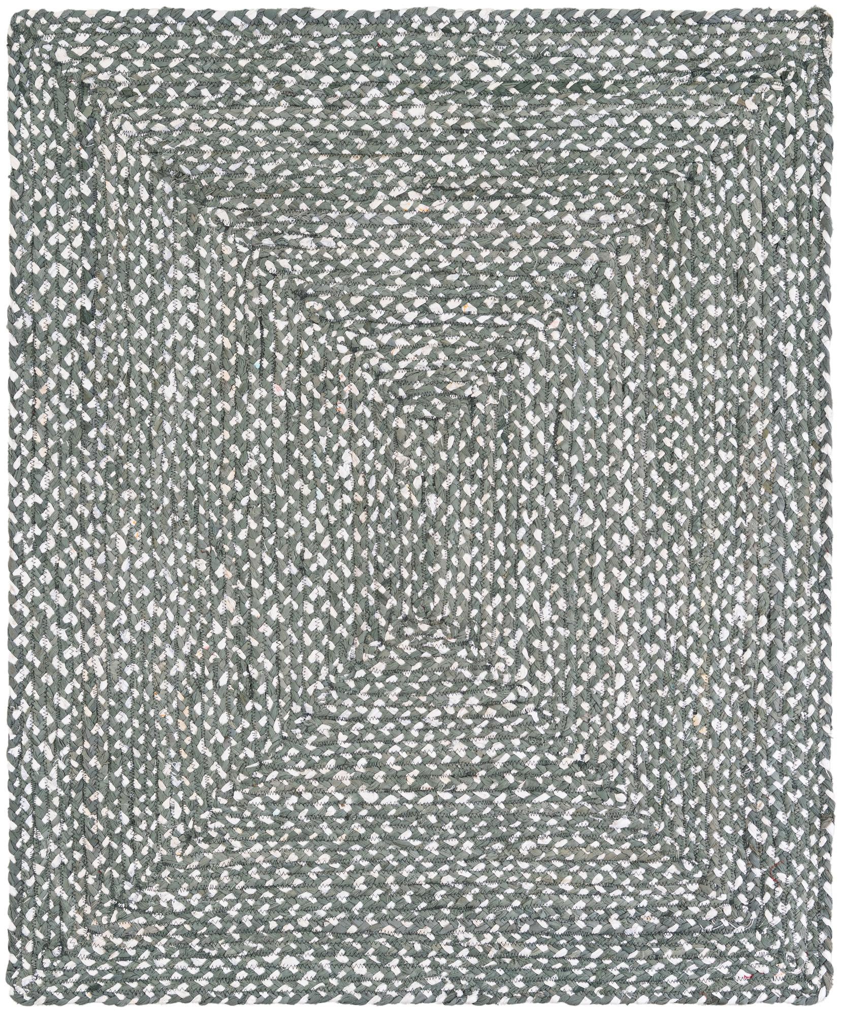  4' 1 x 5'  Hand Braided Chindi Rug