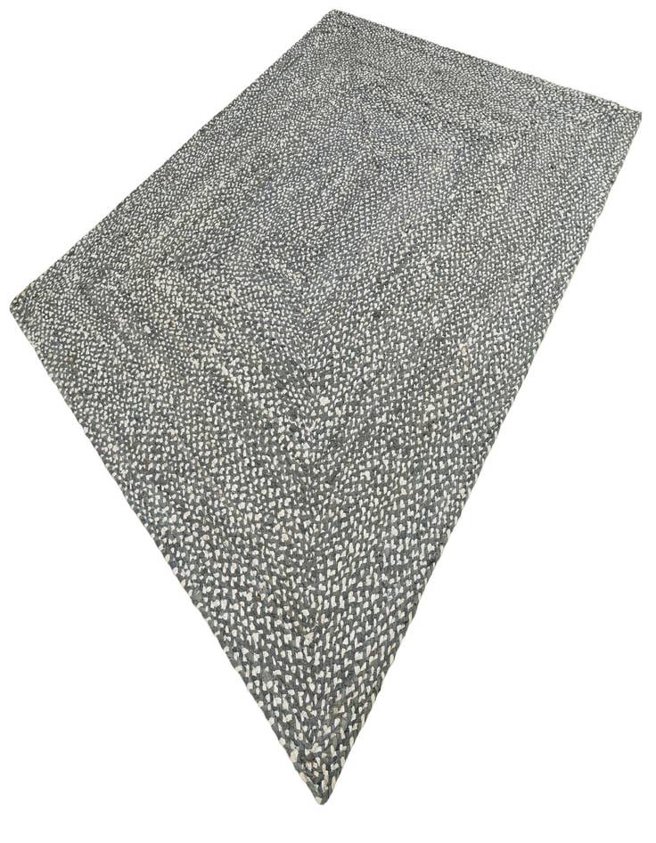 Detail image of  8' x 10'  Hand Braided Chindi Rug