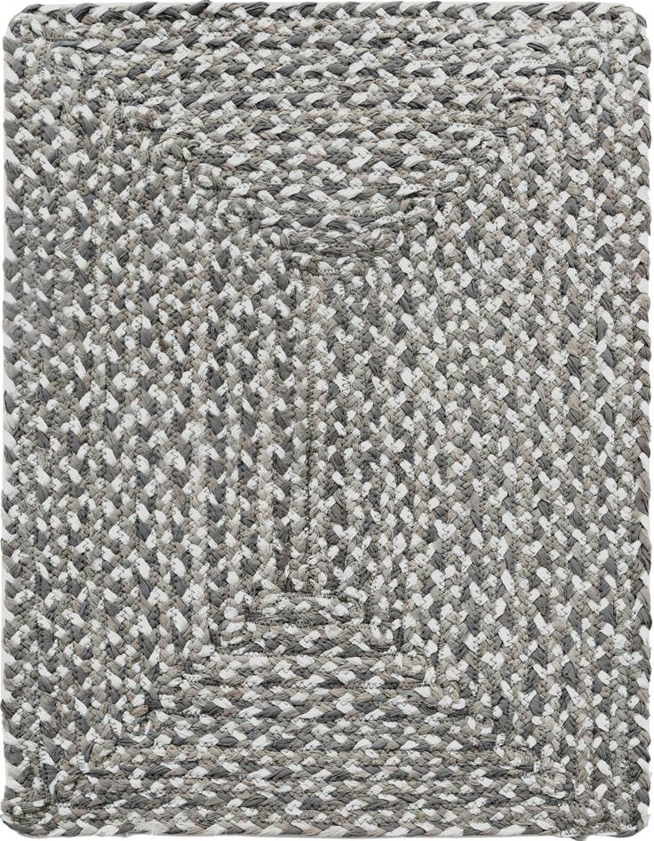 Detail image of  2' x 3' 1  Hand Braided Chindi Rug
