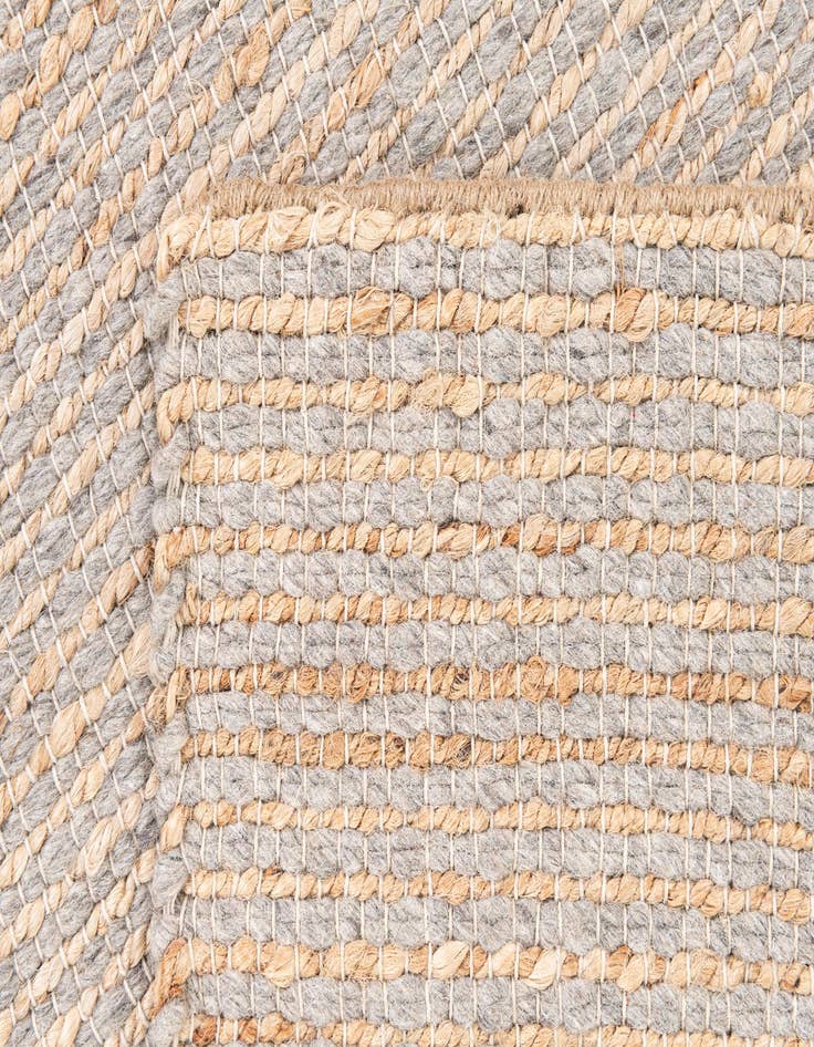 Detail image of  2' x 3'  Hand Braided Jute Rug