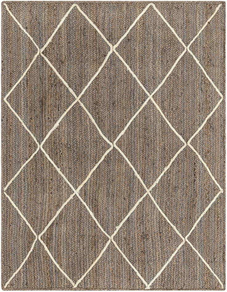 Detail image of  4' 1 x 6' 1  Hand Braided Jute Rug