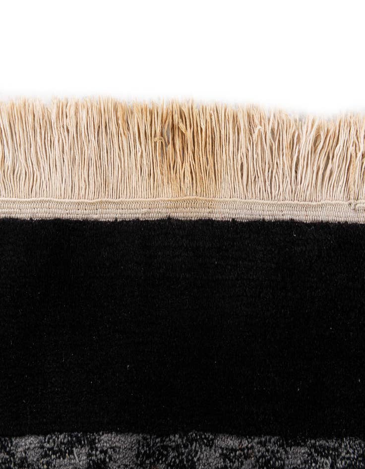 Detail image of  6' 8 x 9' 9  Hand Knotted Carved Pekin Wool Rug