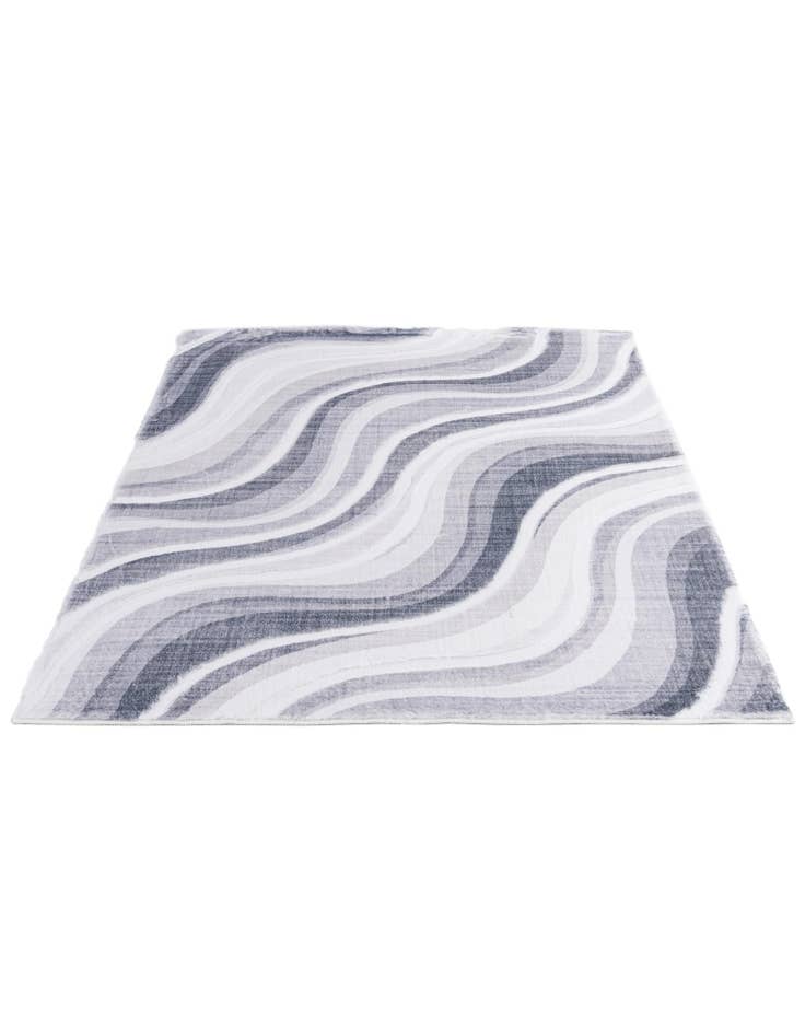 Detail image of  5' 1 x 7' 1 Carved Solid Rabbit Rug