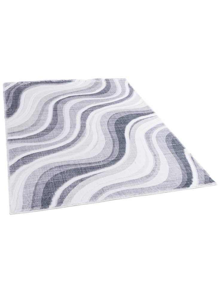 Detail image of  5' 1 x 7' 1 Carved Solid Rabbit Rug