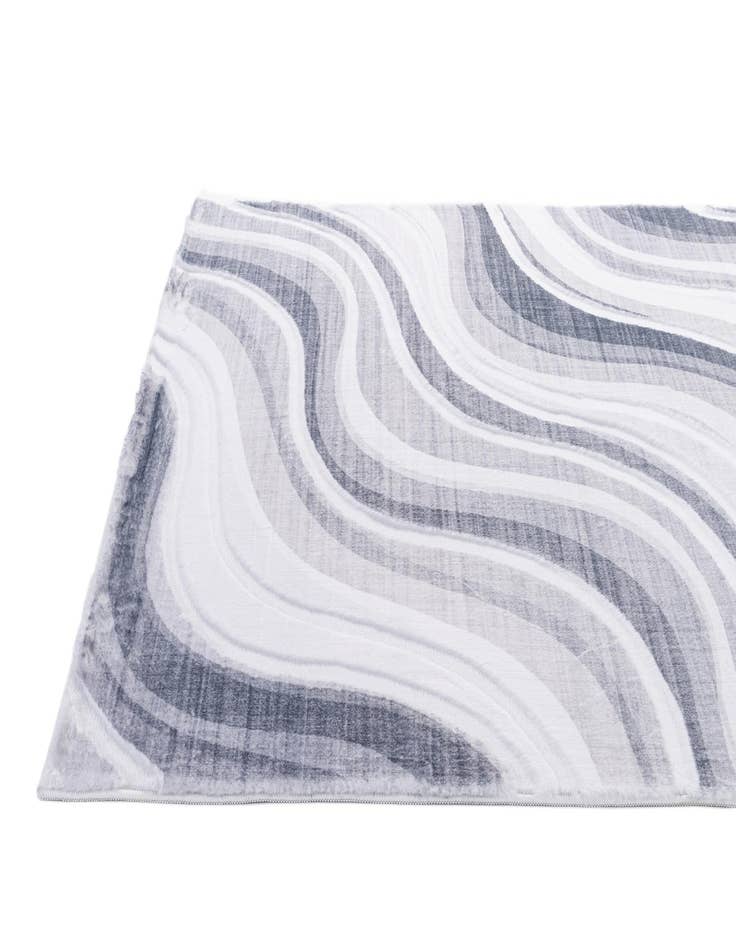 Detail image of  5' 1 x 7' 1 Carved Solid Rabbit Rug