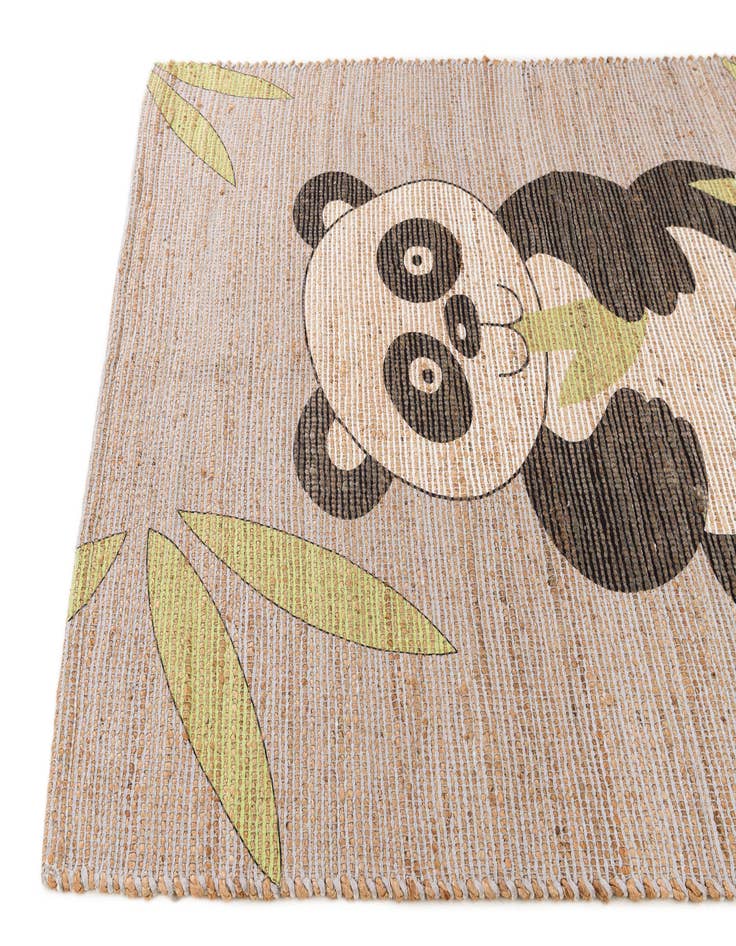 Detail image of  4' 1 x 6' 3 Chenille Jute Rug