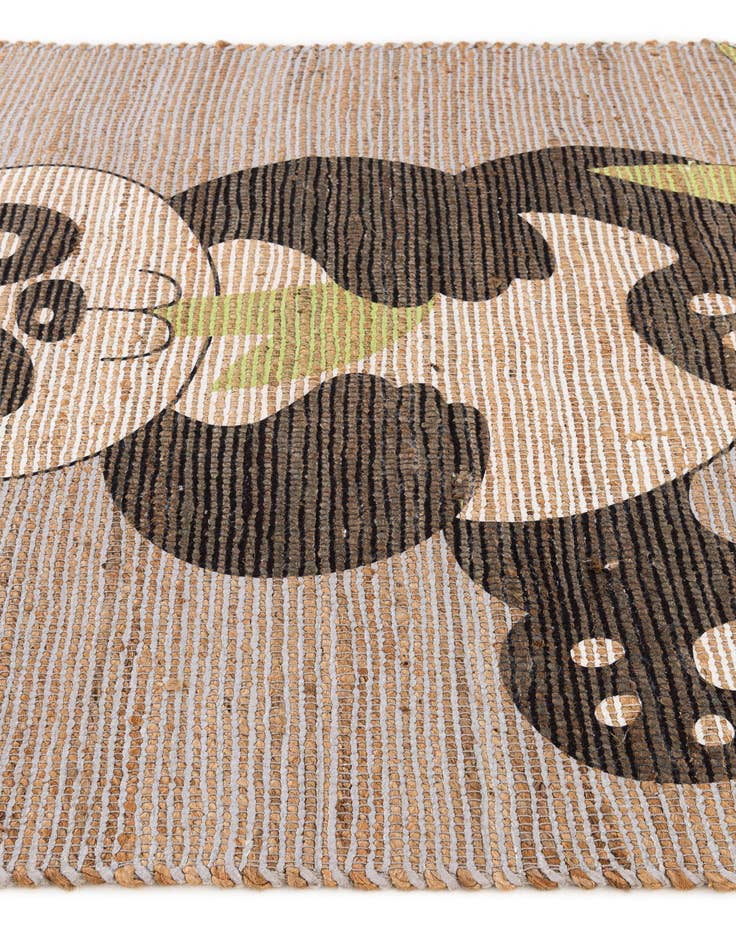 Detail image of  4' 1 x 6' 3 Chenille Jute Rug