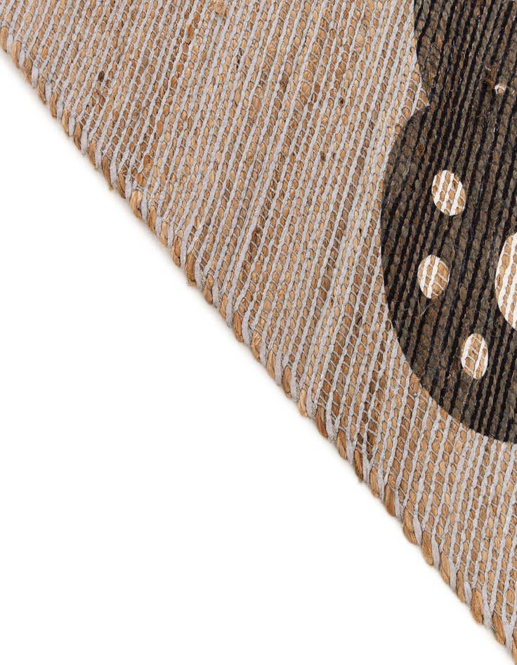 Detail image of  4' 1 x 6' 3 Chenille Jute Rug