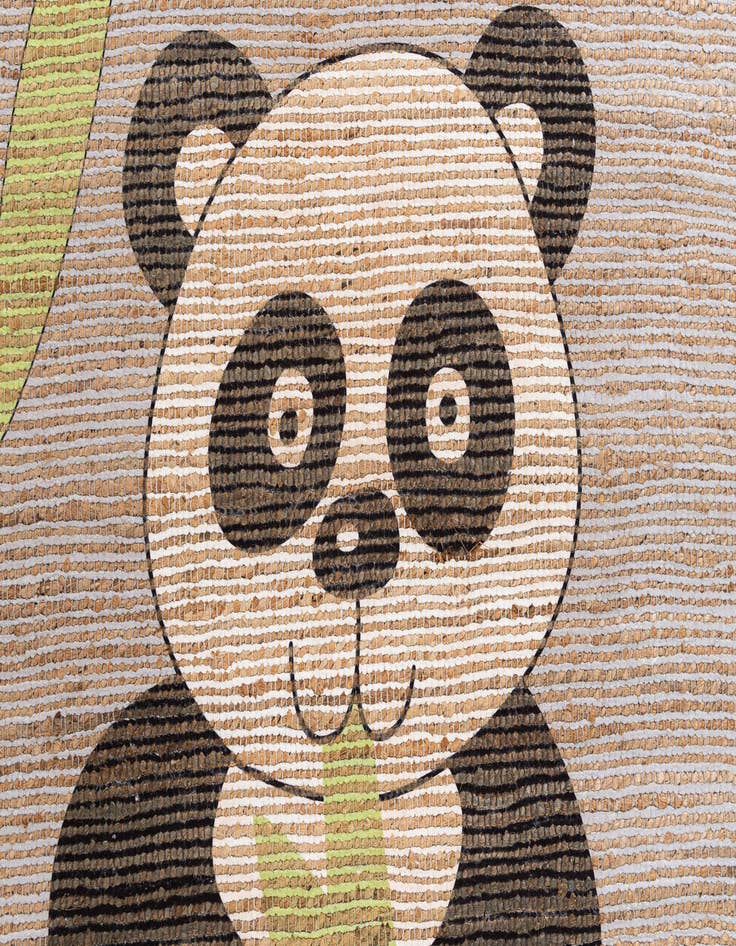 Detail image of  4' 1 x 6' 3 Chenille Jute Rug