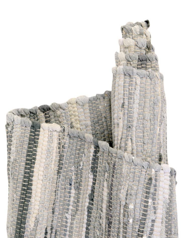 Detail image of  2' 2 x 3'  Hand Woven Chindi Cotton Rug