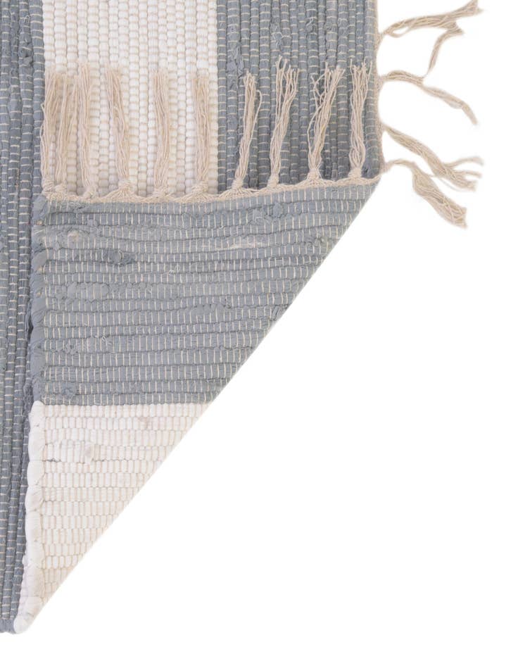 Detail image of  2' x 3' 1  Hand Woven Chindi Rag Rug