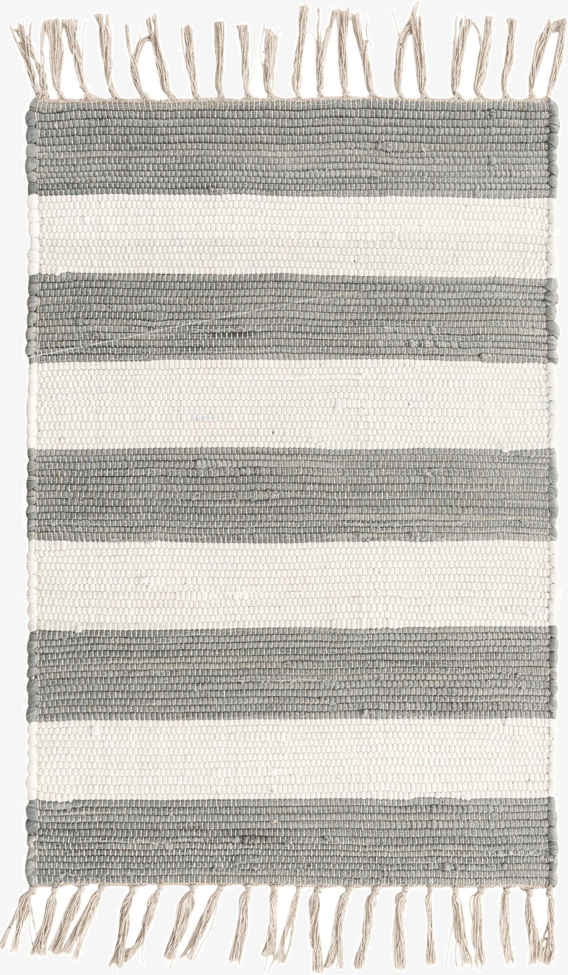  2' x 3' 1  Hand Woven Chindi Rag Rug