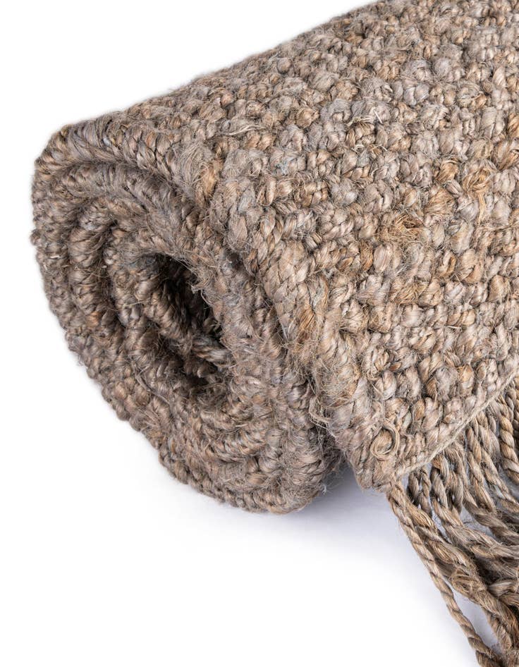 Detail image of  8' x 10'  Hand Woven Chunky Jute Rug