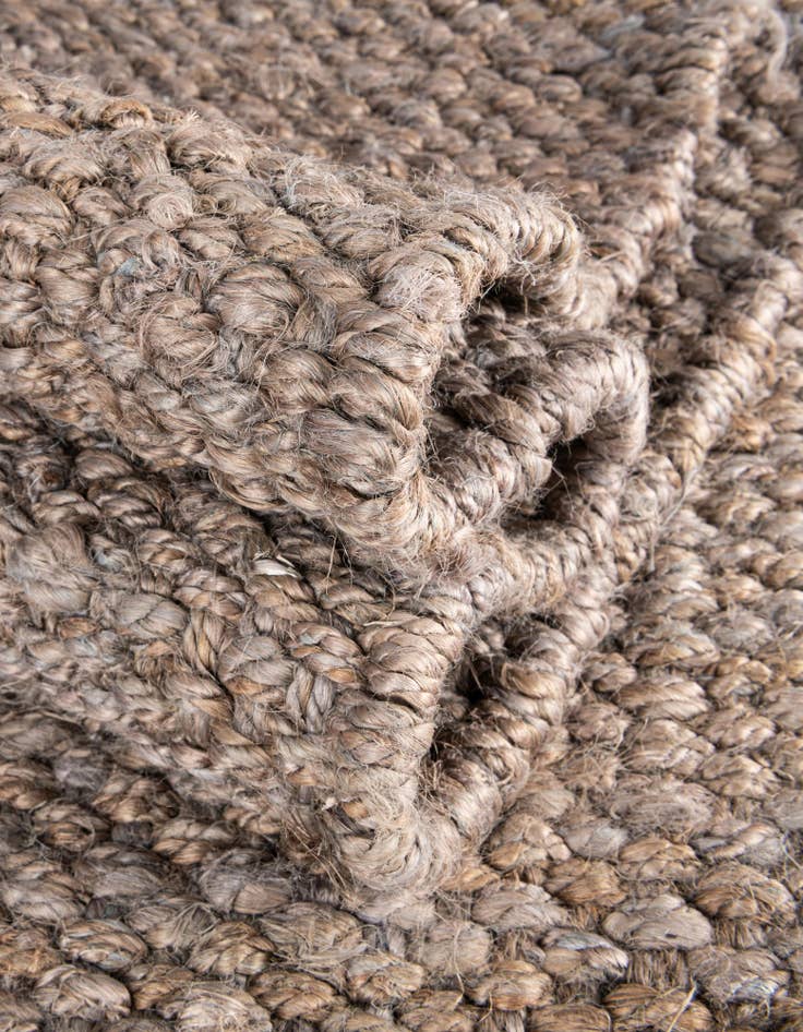 Detail image of  8' x 10'  Hand Woven Chunky Jute Rug