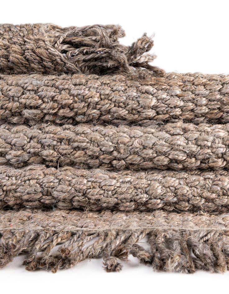 Detail image of  8' x 10'  Hand Woven Chunky Jute Rug