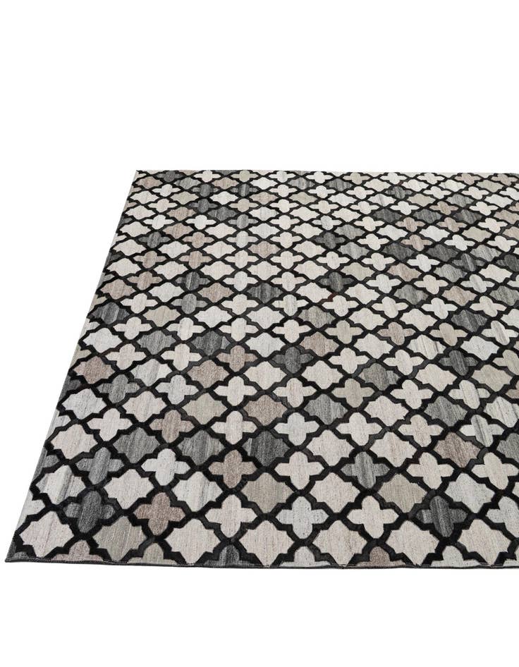 Detail image of  8' 1 x 9' 10 Cowhide - Patchwork Rug