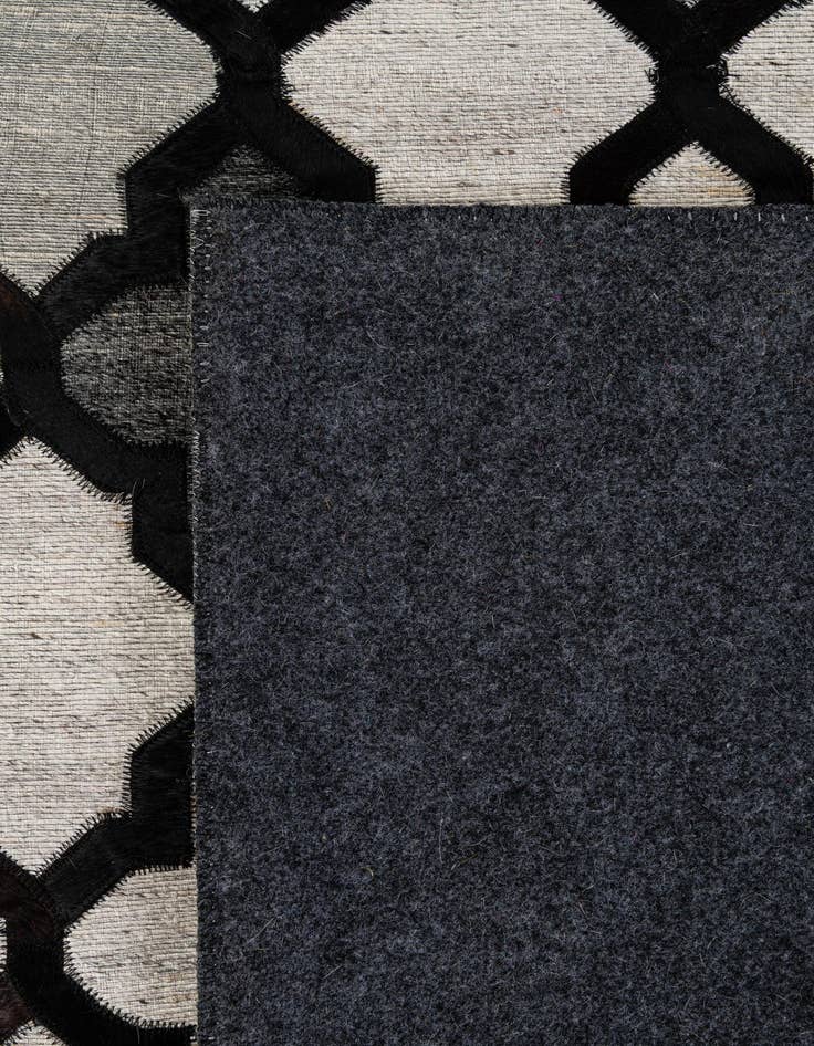 Detail image of  8' 1 x 9' 10 Cowhide - Patchwork Rug