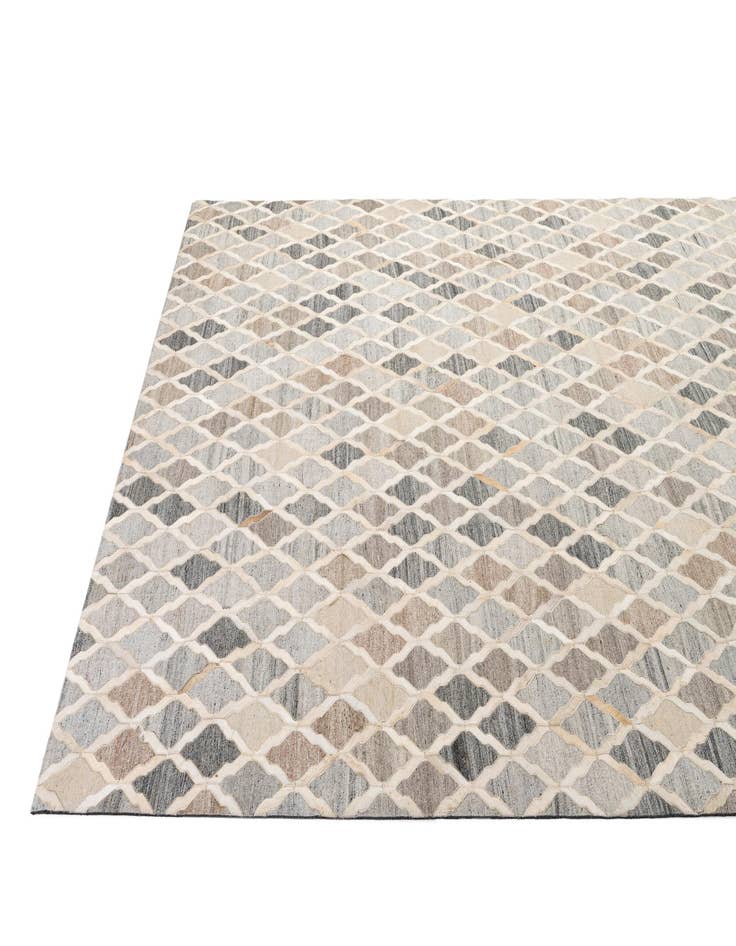 Detail image of  8' 1 x 9' 10 Cowhide - Patchwork Rug