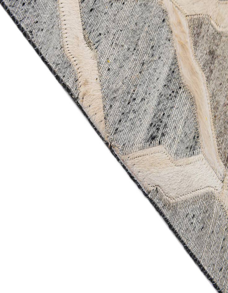 Detail image of  8' 1 x 9' 10 Cowhide - Patchwork Rug