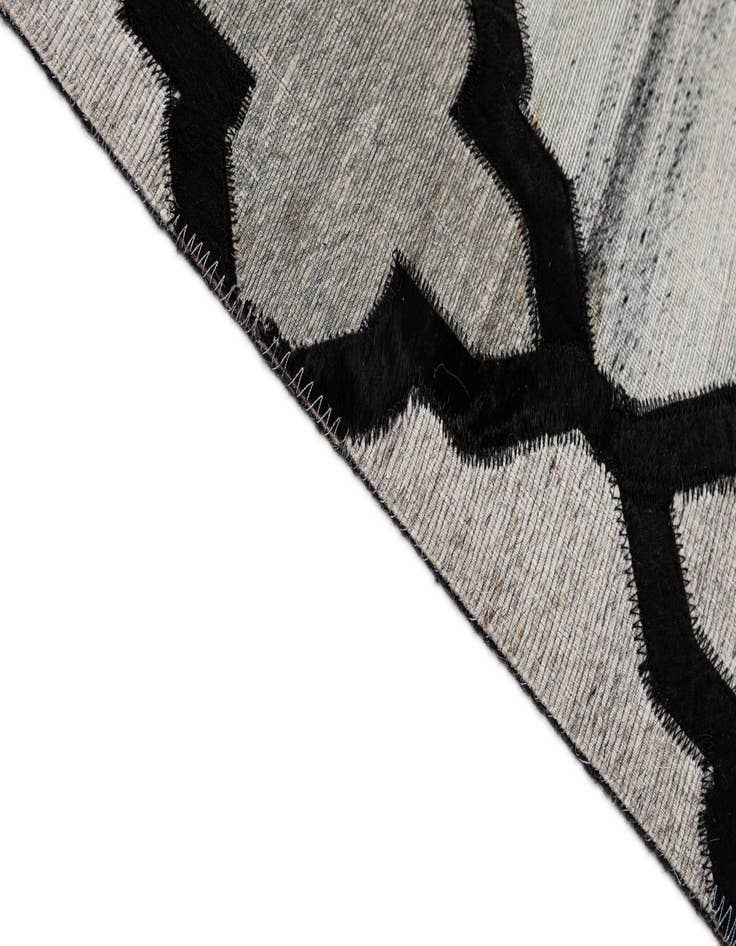 Detail image of  8' 1 x 9' 10 Cowhide - Patchwork Rug
