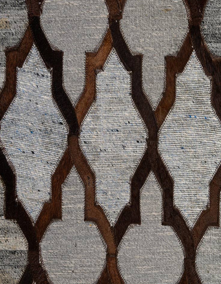 Detail image of  8' 1 x 9' 11 Cowhide - Patchwork Rug
