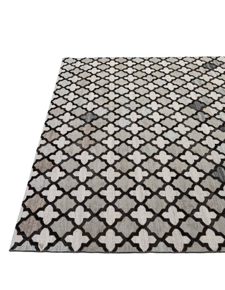 Detail image of  8' 1 x 9' 11 Cowhide - Patchwork Rug