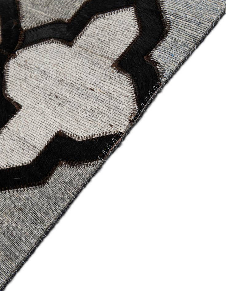 Detail image of  8' 1 x 9' 11 Cowhide - Patchwork Rug