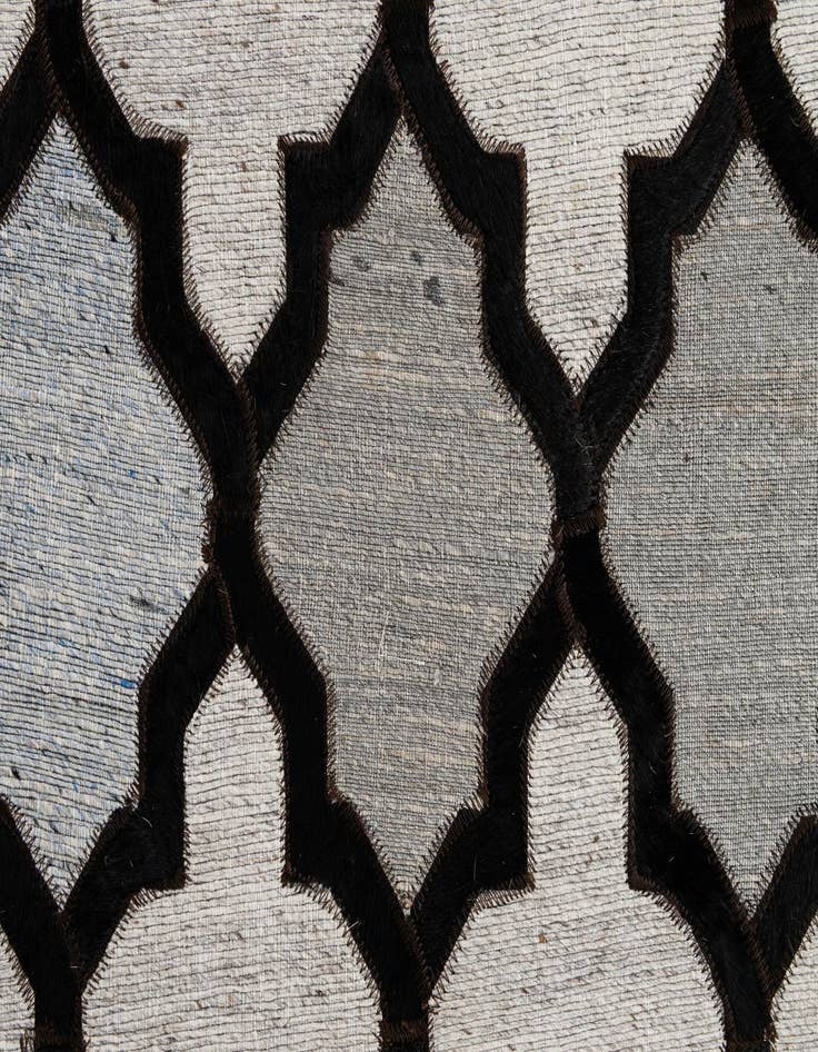 Detail image of  8' 1 x 9' 11 Cowhide - Patchwork Rug