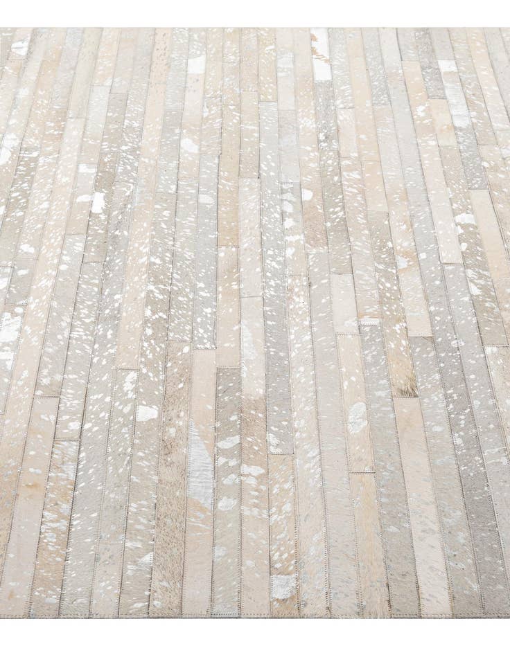 Detail image of  5' 2 x 7' 11 Cowhide - Patchwork Rug