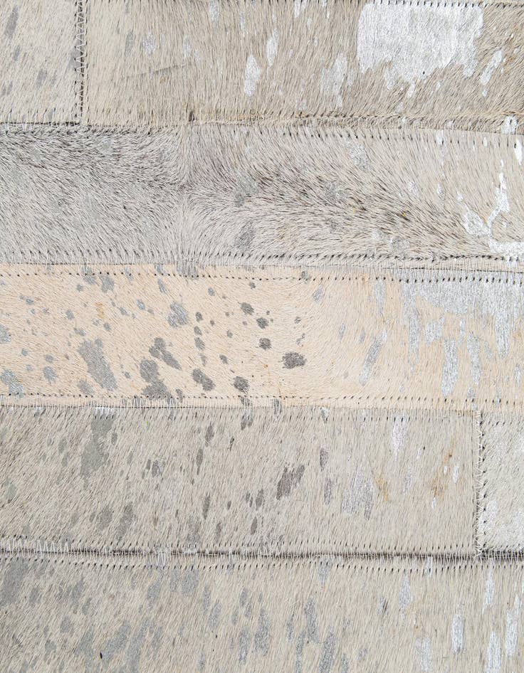Detail image of  5' 2 x 7' 11 Cowhide - Patchwork Rug